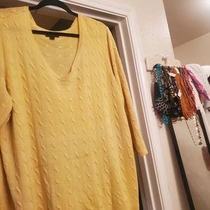 Avenue Plus Size Golden Yellow Sweater
